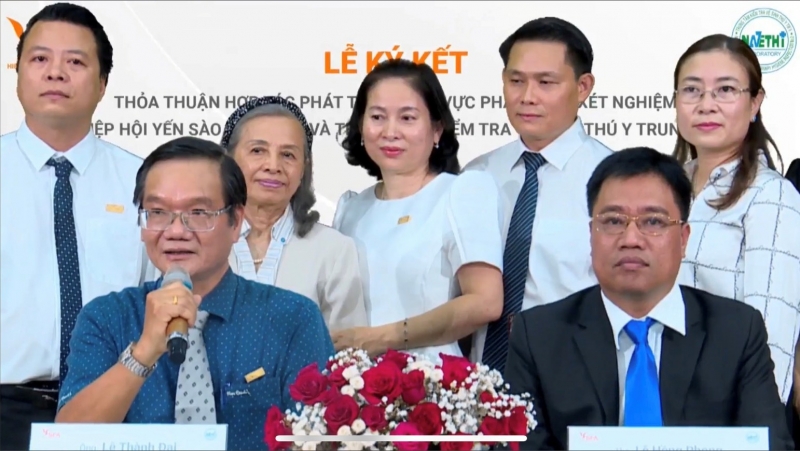 Lễ ký kết thỏa thuận hợp tác giữa Hiệp hôi Yến sào Việt Nam và Trung tâm Kiểm tra vệ sinh thú y Trung ương II